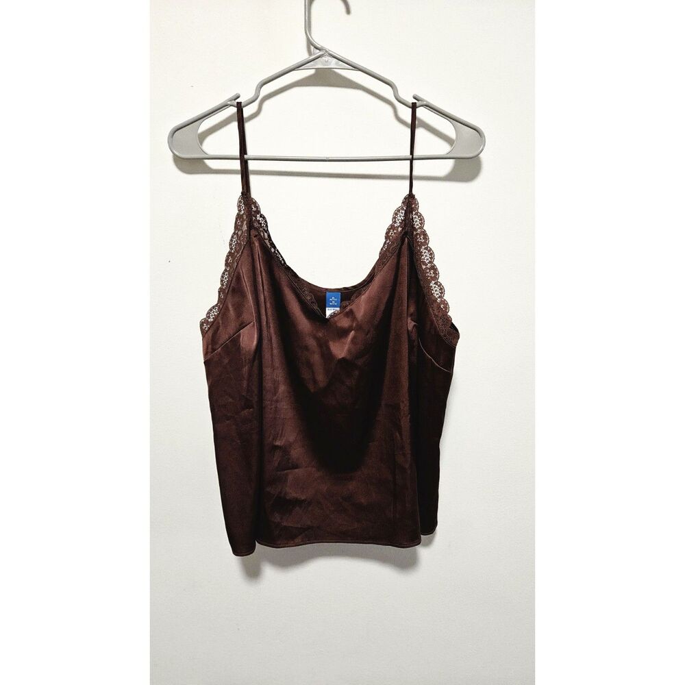 Old Navy Silk Camisole Chocolate Brown XL Petite